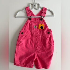 Carhartt Kids Bright Pink Shortalls
